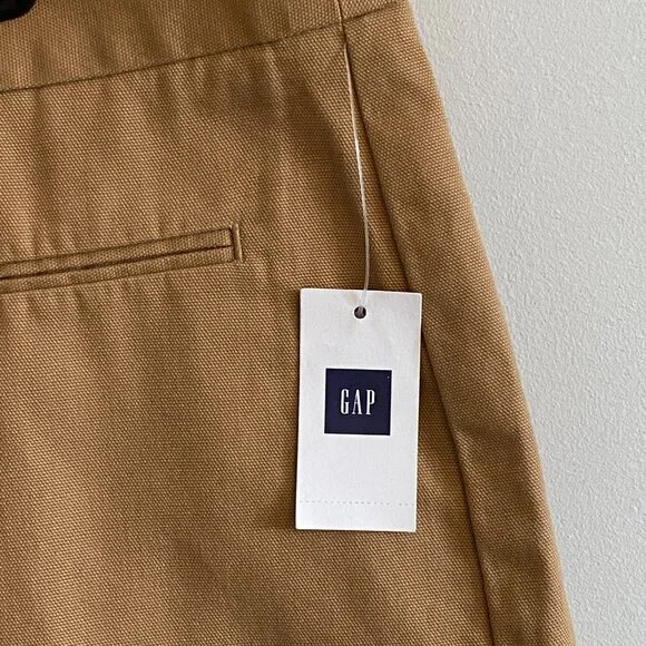 NWT GAP Light Brown Khaki Canvas Shorts - Picture 5 of 7